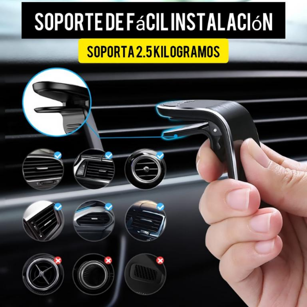 Super Ofertas Mexico, Sujetador Soporte Magnético Imán Auto Rotación 360°